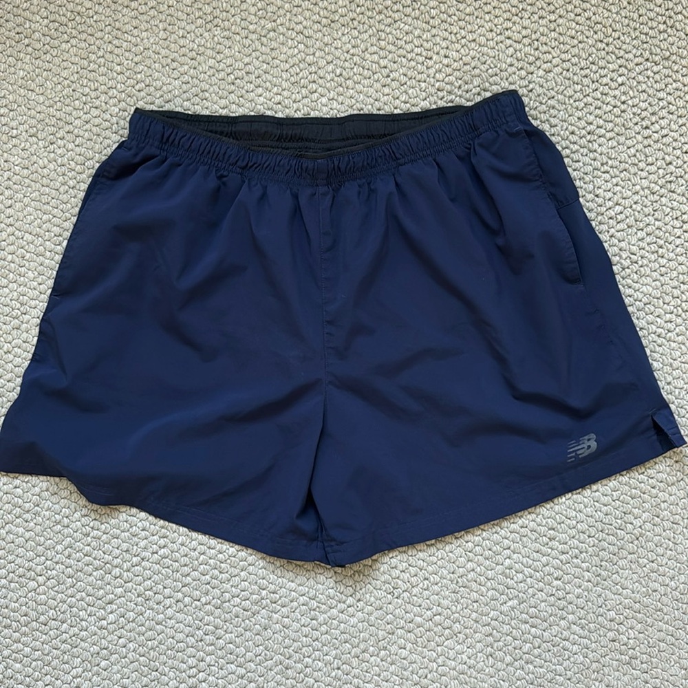 Men’s New Balance Blue Running Shorts